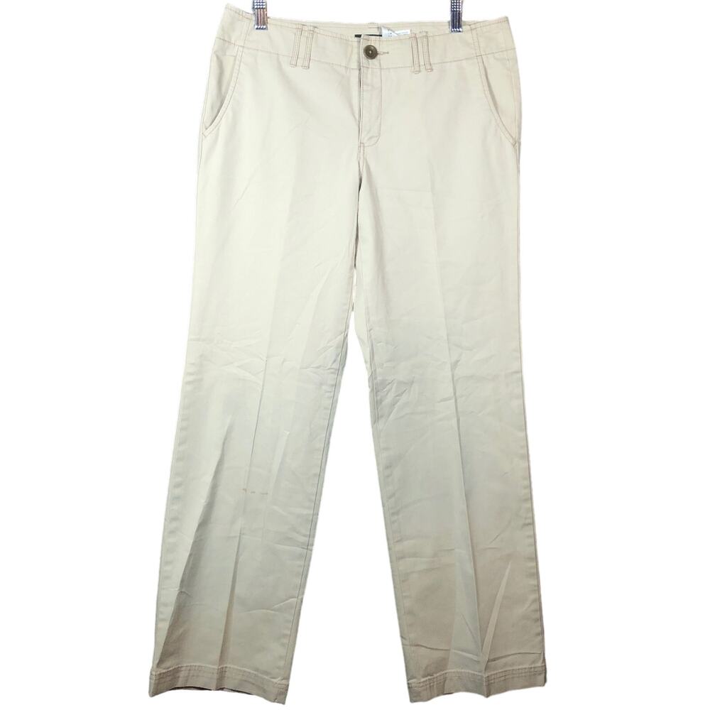 Eddie Bauer Womens Pants Tan Vashon Fit Cotton Blend Stretch 8